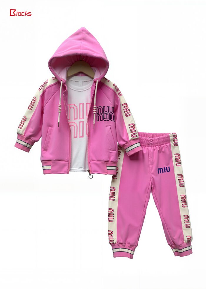 Dream Series - Pink Ocean Girl's Casual Set - Image 2