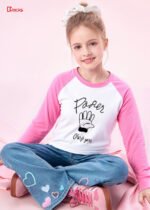 Dream Series – Spring & Autumn Girls' Long-Sleeve T-Shirt - 100% Xinjiang Cotton