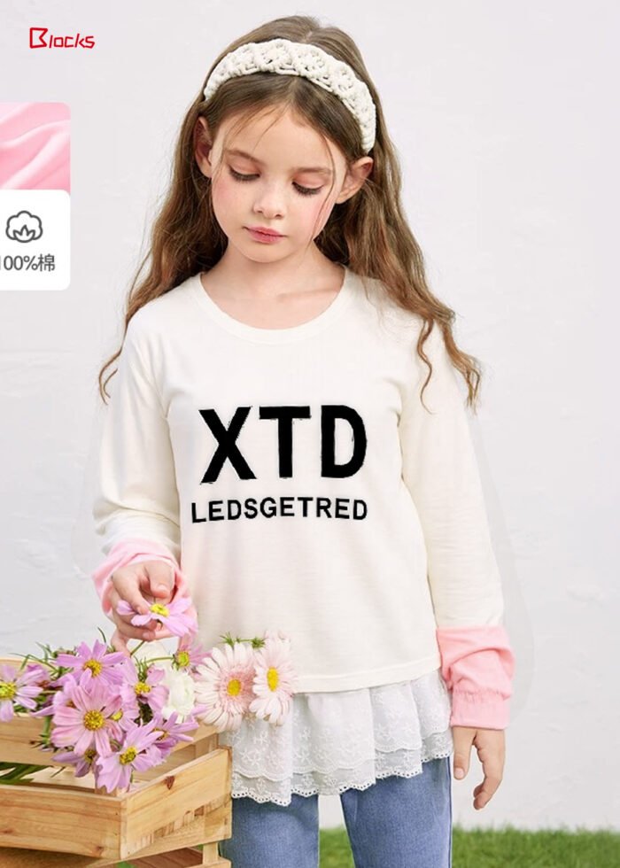 Long-Sleeve Baby Undershirt, 100% Cotton Top - Image 1