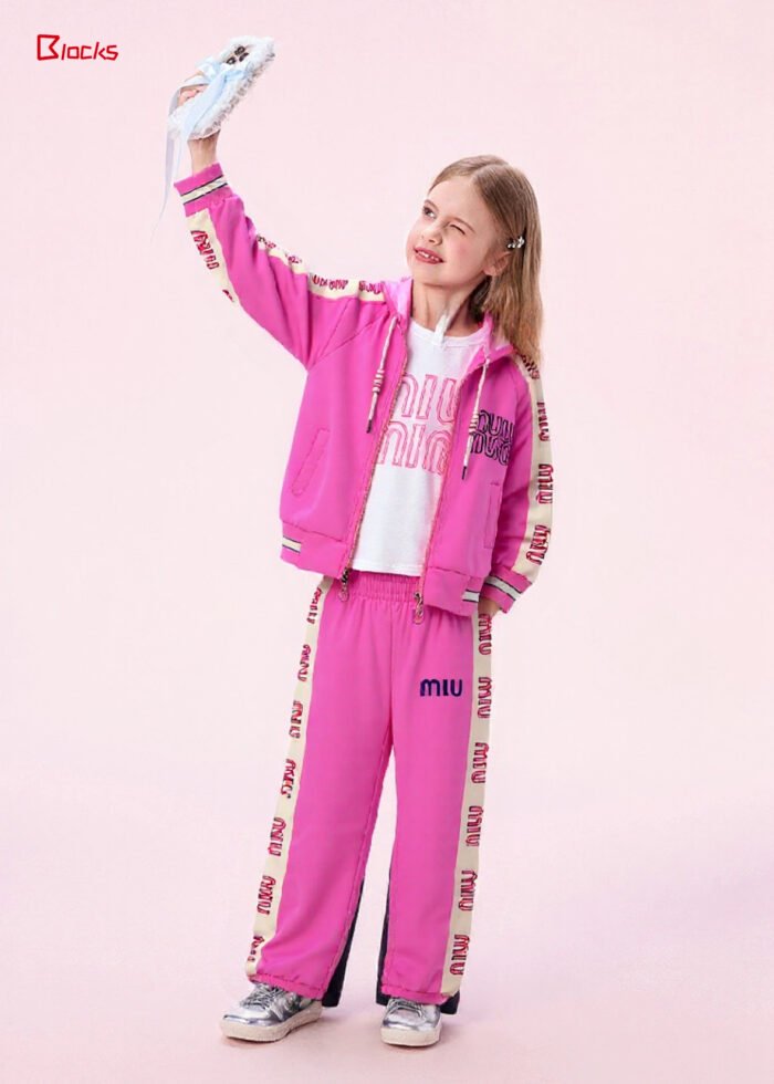 Dream Series - Pink Ocean Girl's Casual Set - Image 1